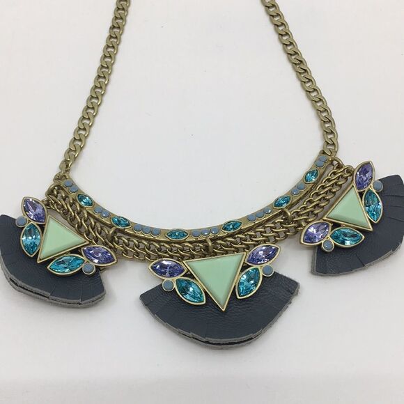 Silpada Posy Fringe Brass Crystal Necklace NWT - Picture 7 of 15